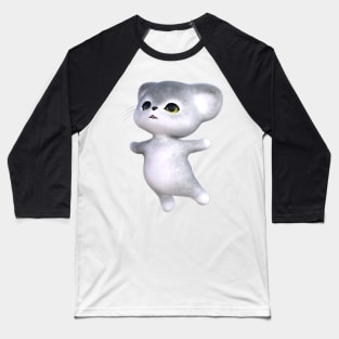 3d rendering of happy silver kitten Baseball T-Shirt